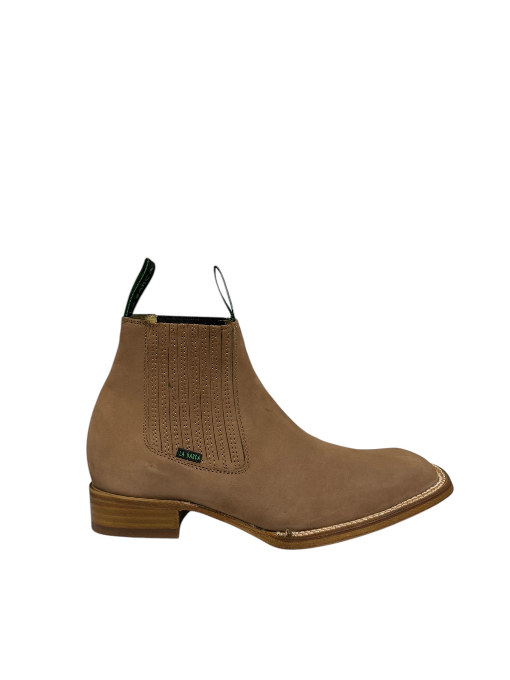 La Barca Square Toe Nobuck Topo Ankle Boot - 935