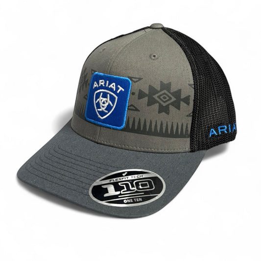Ariat Cap Flexfit 110 Snapback Southwestern Shield Grey